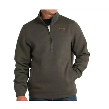 Cinch 1/2 Zip Pullover Sweater Olive