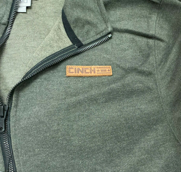 Cinch 1/2 Zip Pullover Sweater Olive