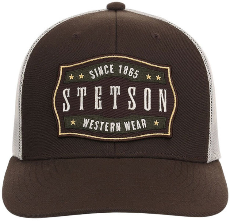 Stetson Chocolate Snap Back Brown Patch