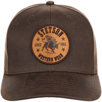 Stetson Bull Rider Embroider Patch Cap Brown