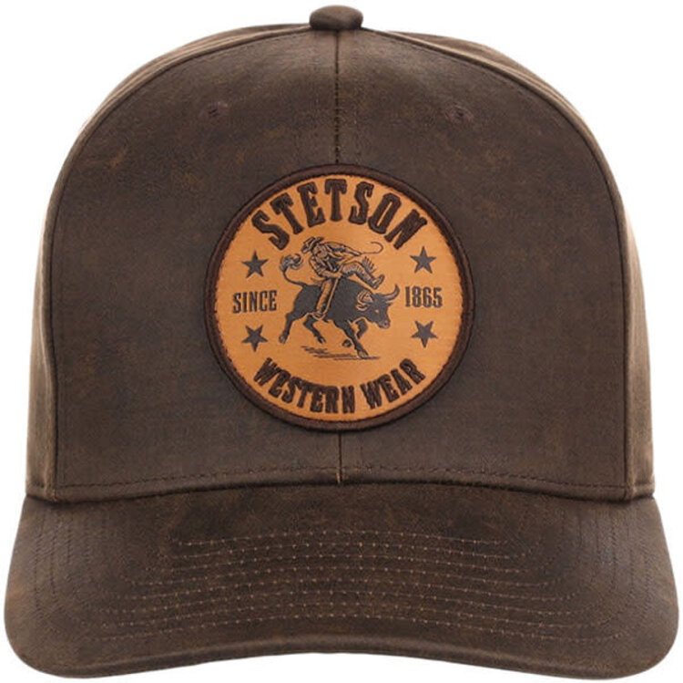 Stetson Bull Rider Embroider Patch Cap Brown