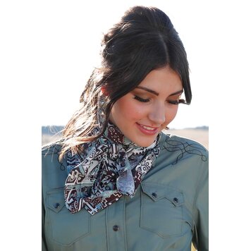 Cruel Denim Wild Rag Brown Green Aztec