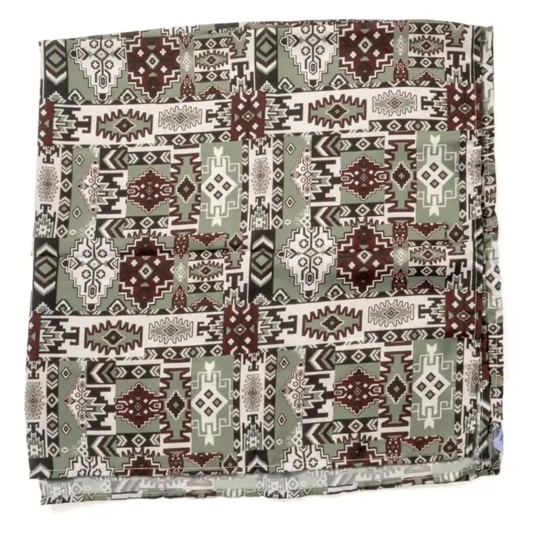 Cruel Denim Wild Rag Brown Green Aztec