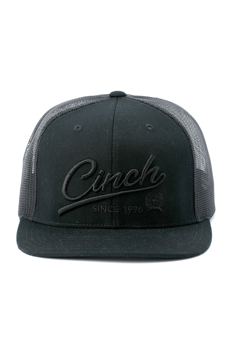 Cinch Blackout Embroidered Logo Cap