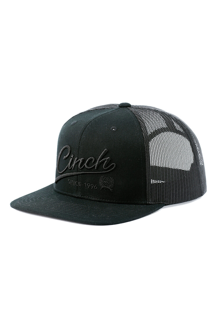Cinch Blackout Embroidered Logo Cap