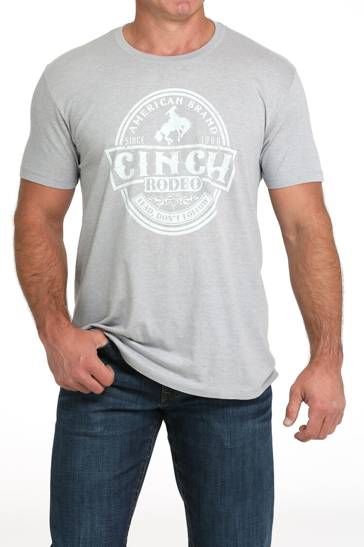 Cinch Rodeo Graphic Tee Light Grey