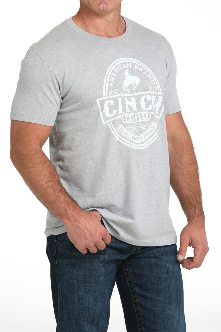 Cinch Rodeo Graphic Tee Light Grey