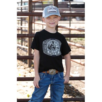 Cinch Youth Cinch Up Buckle Graphic Tee Black