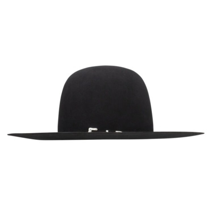 Resistol 20X Black Gold Felt Flat Open Black