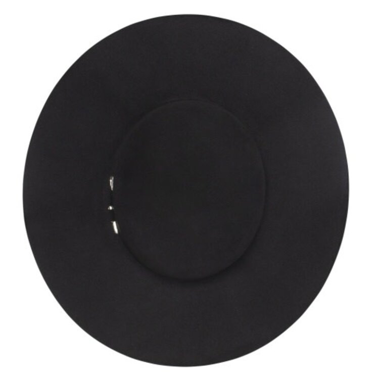 Resistol 20X Black Gold Felt Flat Open Black