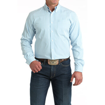 Cinch Modern Fit Blue White Stripe