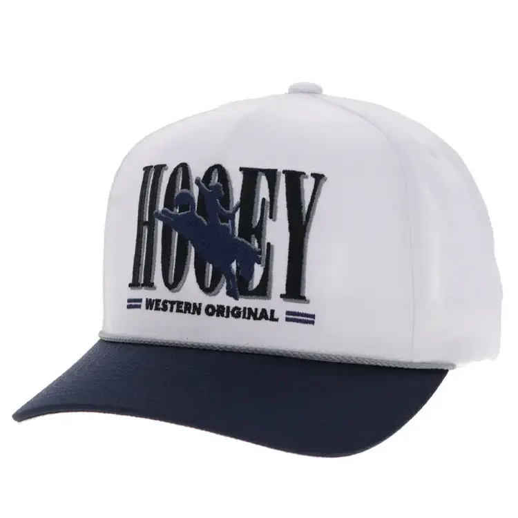 HOOey Wild Ride Cap Embroidered Logo Navy White