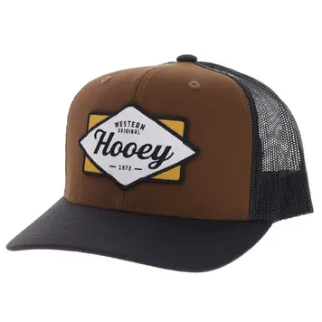 HOOey Diamond Patch Cap Brown Black