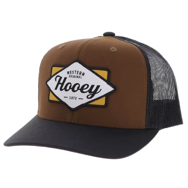 HOOey Diamond Patch Cap Brown Black