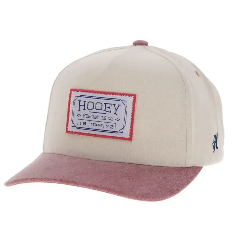 HOOey Doc Cap White Maroon