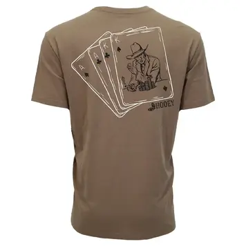 HOOey Gambler Tee Brown White Card