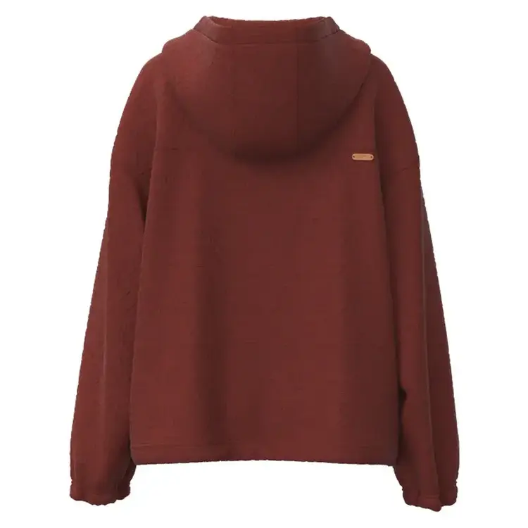 HOOey Mazatlan Maroon Half Zip Hoodie