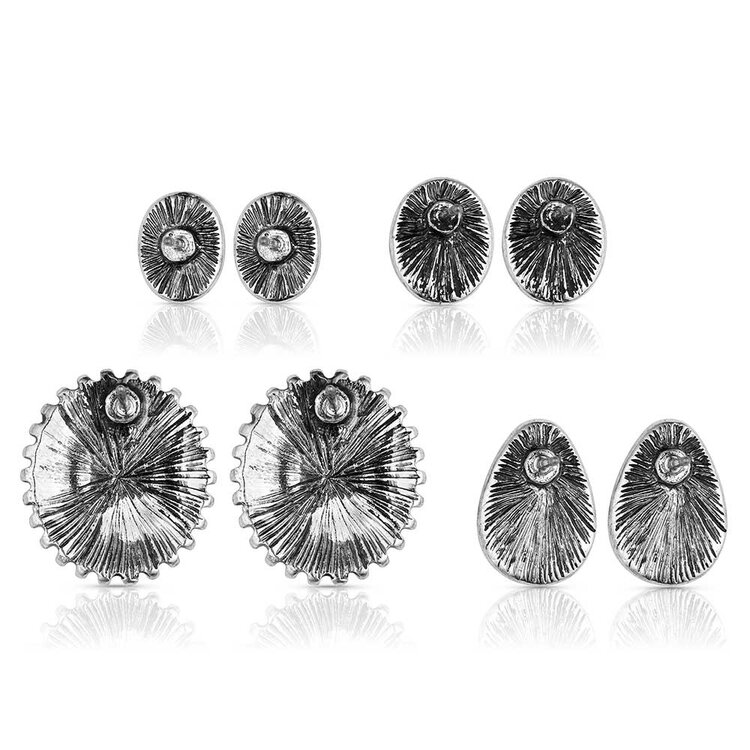 Attitude Turquoise Studs Earring Set