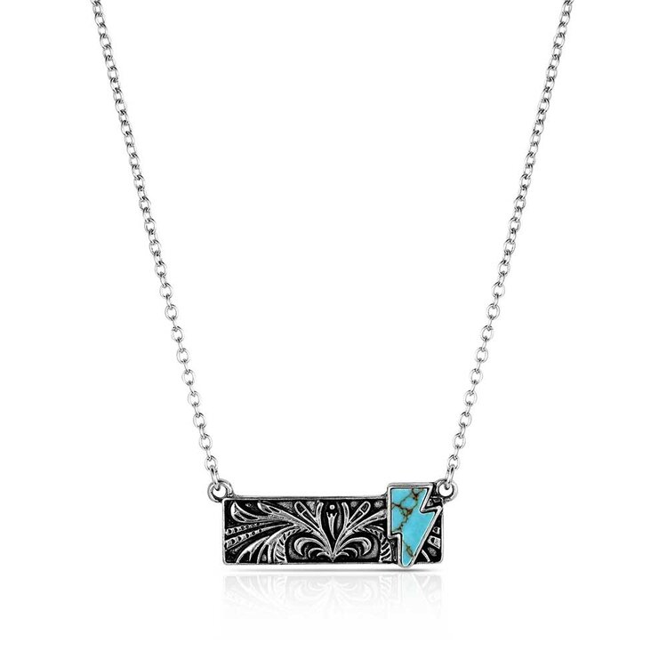 Attitude Blue Northern Bar Necklace