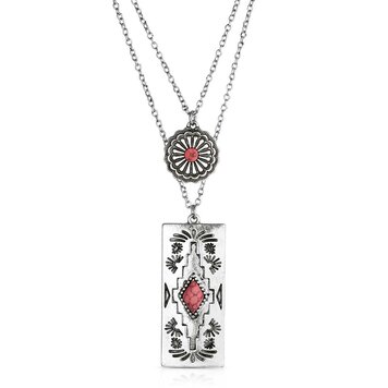 Attitude Bar B Pink Necklace