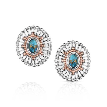 Montana Silversmiths Turquoise Sunburst Earrings