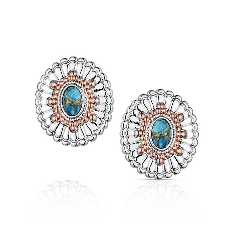 Montana Silversmiths Turquoise Sunburst Earrings