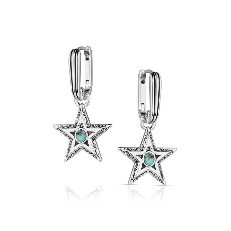 Montana Silversmiths Lucky Star Turquoise Earrings