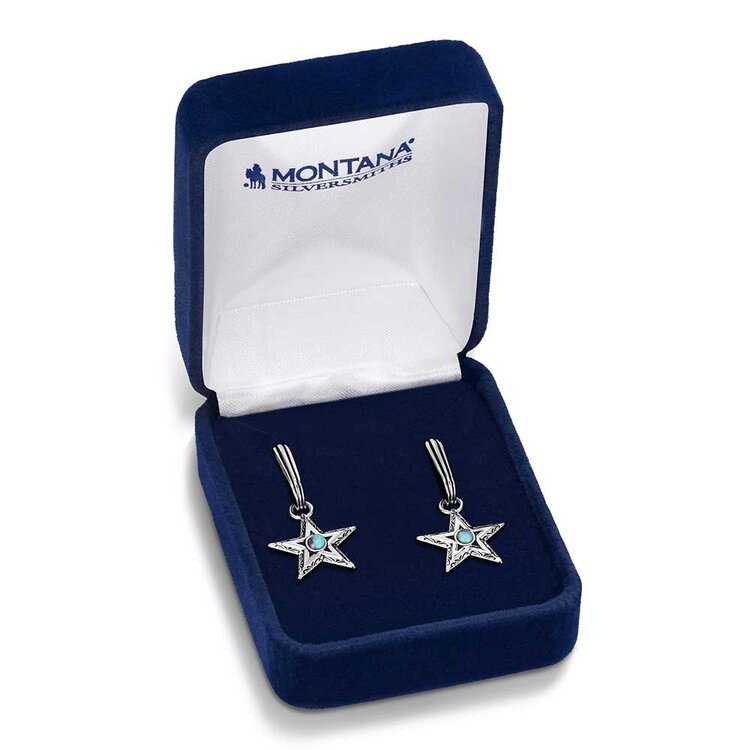 Montana Silversmiths Lucky Star Turquoise Earrings