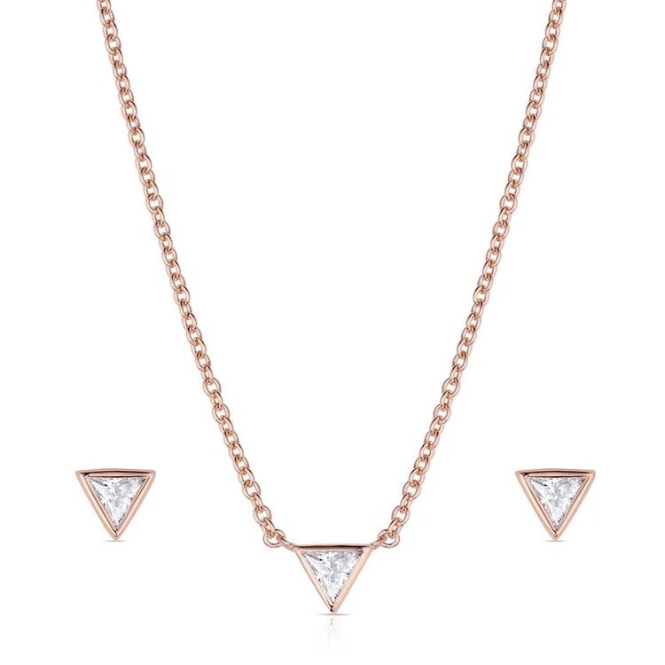 Montana Silversmiths Rose of the Rockies Jewelry Set