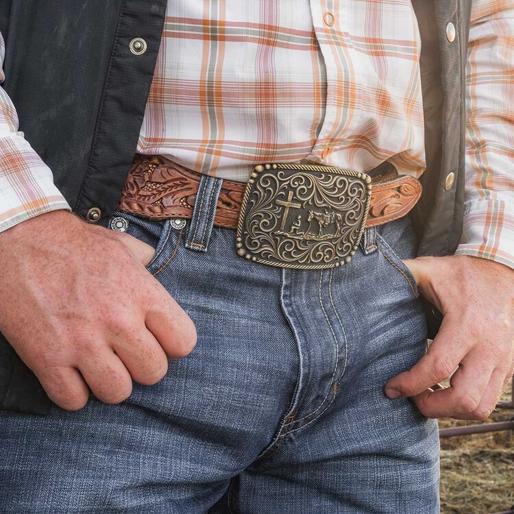 Attitude Surrounded by Faith Buckle