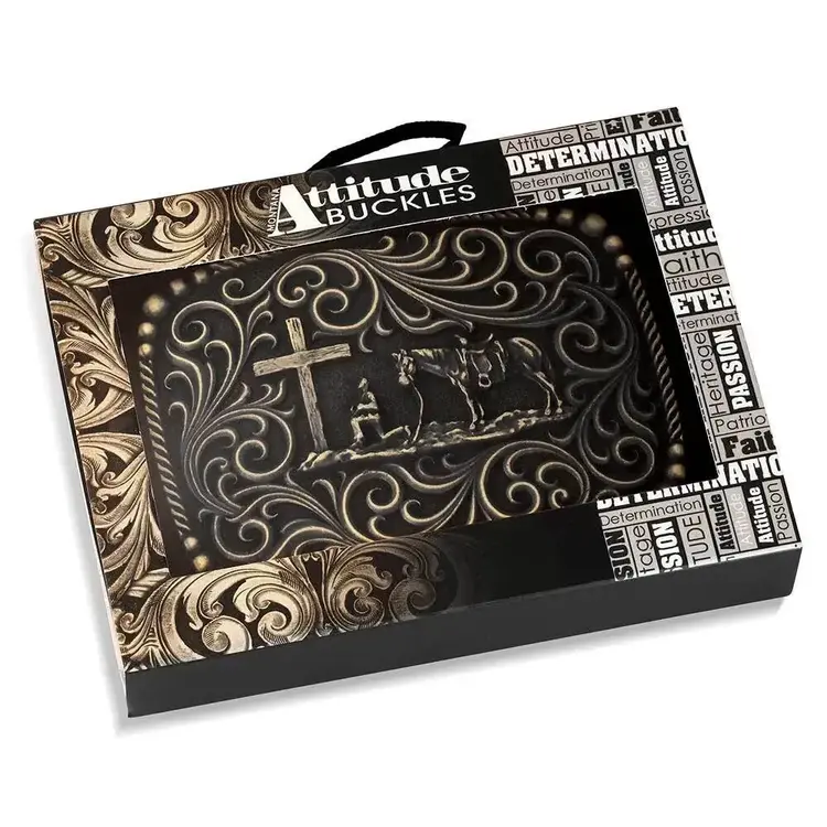 Attitude Surrounded by Faith Buckle