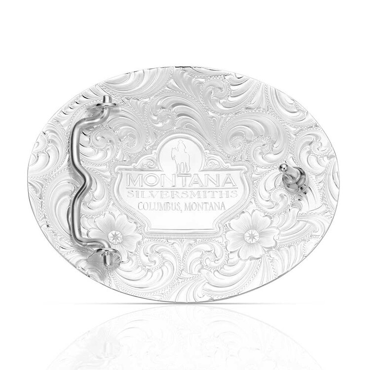 Montana Silversmiths Aztec Buckle with Ranch Bucking Horse