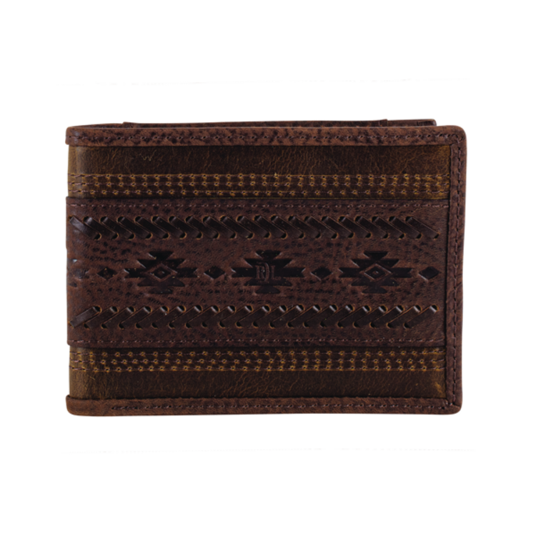Red Dirt Hat Co Embossed w Whip Stitch Bifold Wallet