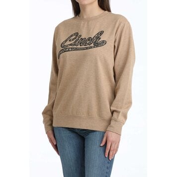 Cinch Logo Sweatshirt Heather Brown