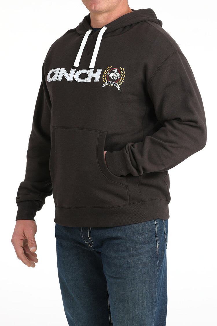 Cinch Fleece Logo Hoodie Brown