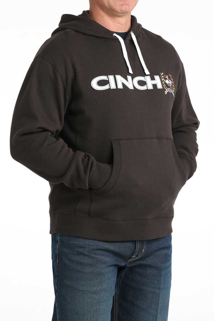 Cinch Fleece Logo Hoodie Brown
