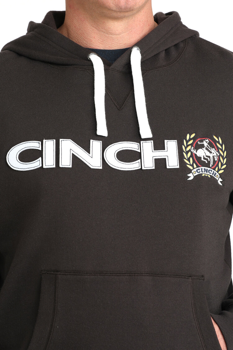Cinch Fleece Logo Hoodie Brown