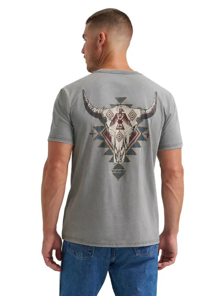 Wrangler Steer Aztec Tee Grey