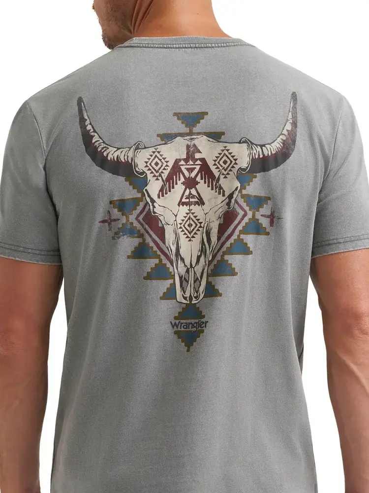 Wrangler Steer Aztec Tee Grey