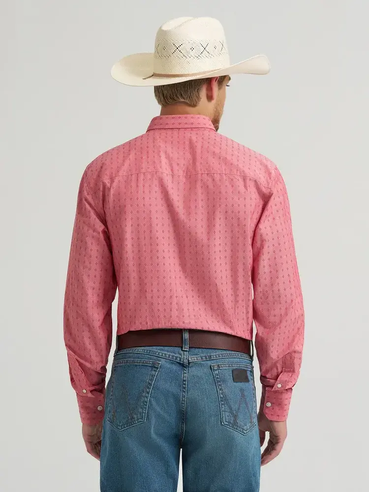 Wrangler Cody Johnson Button Down Muted Red