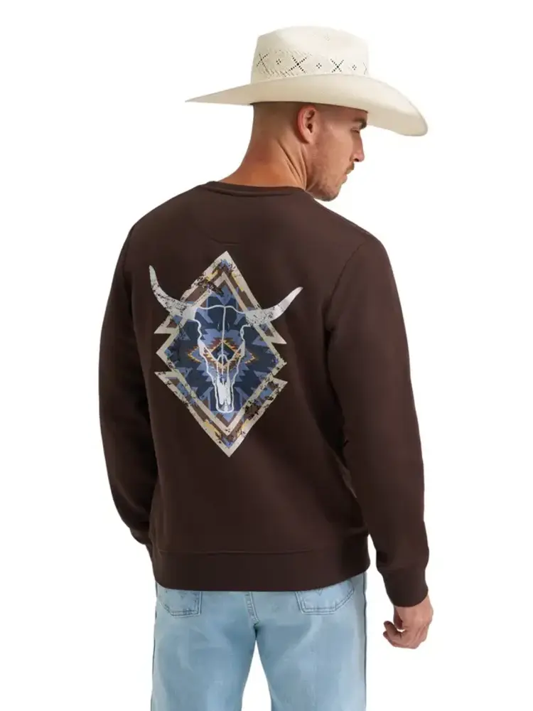 Wrangler Crew Fleece Pullover Regular Fit Mole