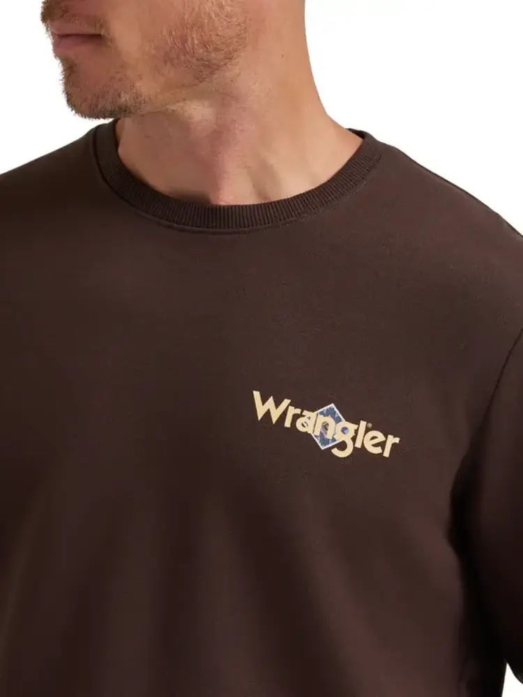 Wrangler Crew Fleece Pullover Regular Fit Mole