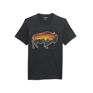 Wrangler Bison Dimension Tee Black
