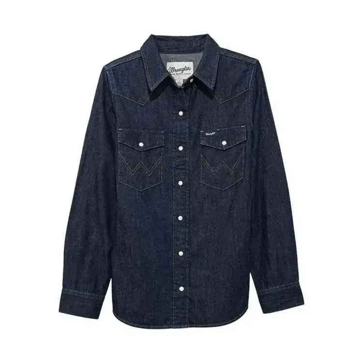 Wrangler Dark Denim Snap