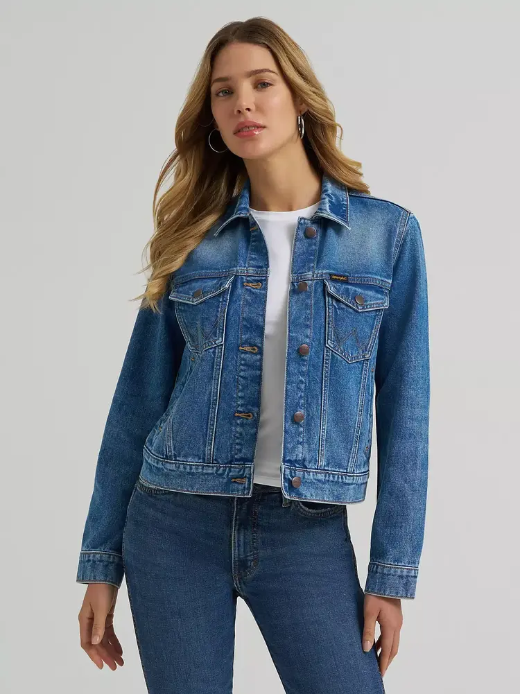 Wrangler Unlined Denim Jacket Light Wash