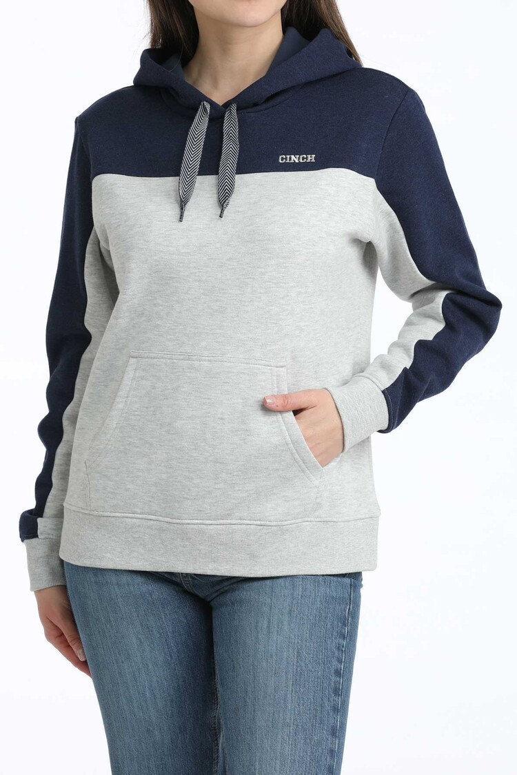 Cinch Two Toned Hoodie Navy Grey