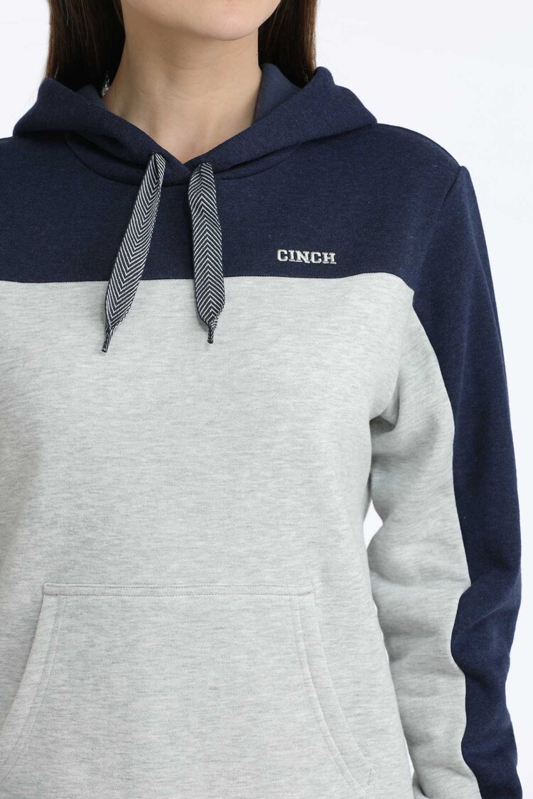 Cinch Two Toned Hoodie Navy Grey
