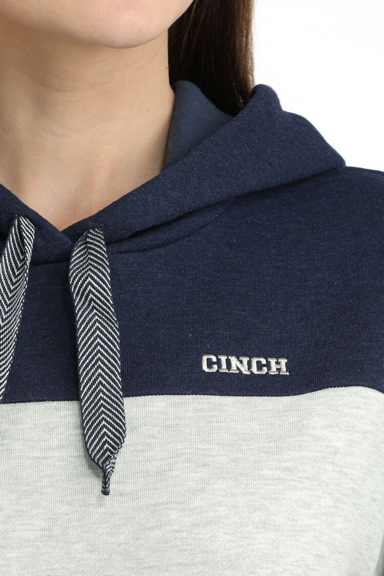 Cinch Two Toned Hoodie Navy Grey