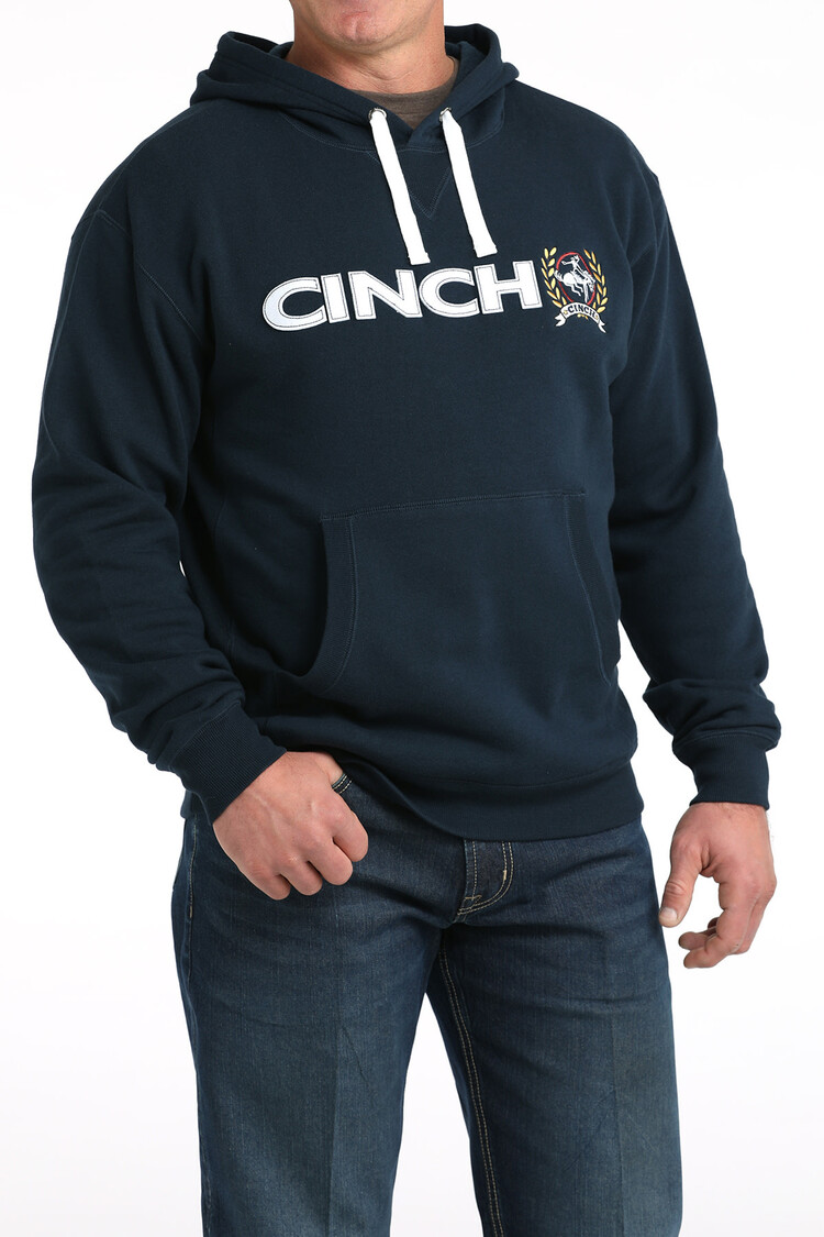 Cinch Varsity Logo Hoodie Navy