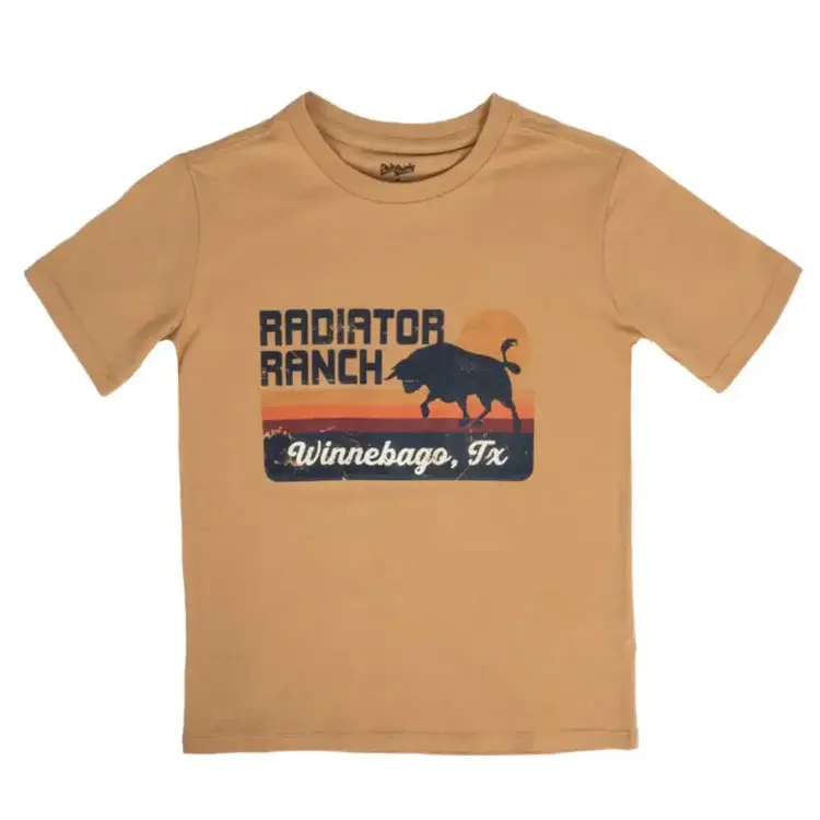 Rock & Roll Denim Youth Radiator Ranch Tee Camel